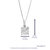 1/10 Cttw Diamond Pendant Necklace For Women, Lab Grown Diamond Pendant Necklace In .925 Sterling Silver With Chain