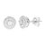 1/10 cttw Stud Earrings for Women, Round Lab Grown Diamond Stud Earrings in .925 Sterling Silver, Prong Setting: 1.3" H x 1.3" W: Diamonds: 20 - Silver