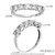 1/2 Cttw 5 Stone Diamond Ring Engagement Bridal In 14K White Gold Round Prong