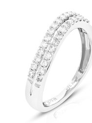1/2 cttw Diamond Engagement Ring For Women, Round Lab Grown Diamond Ring In 0.925 Sterling Silver, Prong Setting, Size 7: Diamonds: 28