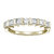 1/2 cttw Princess Cut Diamond Wedding Band For Women In 14K Yellow Gold Channel Set Ring - Yellow Gold