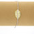 1/20 cttw Diamond Bolo Bracelet Yellow Gold Plated Over Sterling Silver Leaf