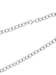 1/20 cttw Diamond Charm Bracelet Brass With Rhodium Plating Key Design