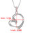 1/20 Cttw Heart Shape Diamond Pendant Necklace 14K White Gold With 18" Chain