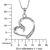 1/20 Cttw Heart Shape Diamond Pendant Necklace 14K White Gold With 18" Chain