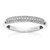 1/3 Cttw Diamond Wedding Band For Women, Round Lab Grown Diamond Wedding Band In .925 Sterling Silver, Prong Setting, Number of Diamonds: 49 - Silver