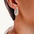 1/4 Cttw Diamond Hoop Earrings For Women, Round Lab Grown Diamond Earrings In .925 Sterling Silver, Channel Setting 1" - 26 mm H x 6 mm W
