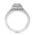 1/4 Cttw Wedding Engagement Ring Bridal Set, Round Lab Grown Diamond Ring For Women In .925 Sterling Silver, Prong Setting, Width 16MM