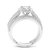 1/4 Cttw Wedding Engagement Ring Bridal Set, Round Lab Grown Diamond Ring For Women In .925 Sterling Silver, Prong Setting, Width 8 MM