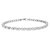 1/5 Cttw Diamond Bracelet For Women, Round Lab Grown Diamond Tennis Bracelet In .925 Sterling Silver, Prong Setting - Silver