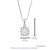 1/6 Cttw Diamond Pendant Necklace For Women, Lab Grown Diamond Round Pendant Necklace In .925 Sterling Silver With Chain, Size 1/2"