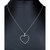 1/8 cttw Diamond Pendant, Diamond Heart Pendant Necklace For Women In .925 Sterling Silver With Rhodium, 18" Chain, Prong Setting