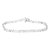 1 Cttw Diamond Bracelet for Women, Round Lab Grown Diamond Tennis Bracelet In .925 Sterling Silver, Channel Setting, 8" - Silver