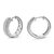 1 Cttw Diamond Hoop Earrings For Women, Round Lab Grown Diamond Earrings In .925 Sterling Silver, Prong Setting, 17 MM H x 6 MM W