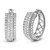 1 Cttw Diamond Hoop Earrings For Women, Round Lab Grown Diamond Earrings In .925 Sterling Silver, Prong Setting, 17 MM H x 6 MM W - Sterling Silver