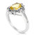 1.60 Cttw Citrine Ring .925 Sterling Silver With Rhodium Plating Oval Shape - width 14 mm 