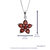 1.60 Cttw Pendant Necklace, Garnet Pear Shape Pendant Necklace For Women In .925 Sterling Silver With Rhodium, 18" Chain, Prong Setting