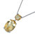 5.5 Cttw Pendant Necklace, Citrine Oval Pendant Necklace For Women In .925 Sterling Silver with 18" Chain, Prong Setting