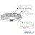 Milgrain Diamond Wedding Band For Women In 14k Gold Prong Set