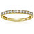 Milgrain Diamond Wedding Band For Women In 14k Gold Prong Set - Gold