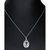 1.70 Cttw Pendant Necklace, Green Amethyst Oval Shape Pendant Necklace For Women In .925 Sterling Silver With Rhodium, 18" Chain, Channel Setting