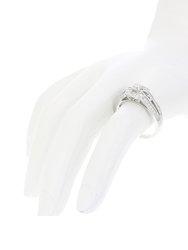 1/2 cttw Diamond Engagement Ring 14K White Gold Cushion Shape Halo Bridal Ring