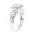 1/2 cttw Diamond Engagement Ring For Women, Round Lab Grown Diamond Ring In 0.925 Sterling Silver, Prong Setting, Size 7- 2/5" W