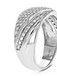 1/2 cttw Diamond Engagement Ring For Women, Round Lab Grown Diamond Ring In 0.925 Sterling Silver, Prong Setting, Size 7: Diamonds: 74
