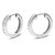 1/2 cttw Diamond Hoop Earrings For Women, Round Lab Grown Diamond Earrings In .925 Sterling Silver, Channel Setting, 1/2"