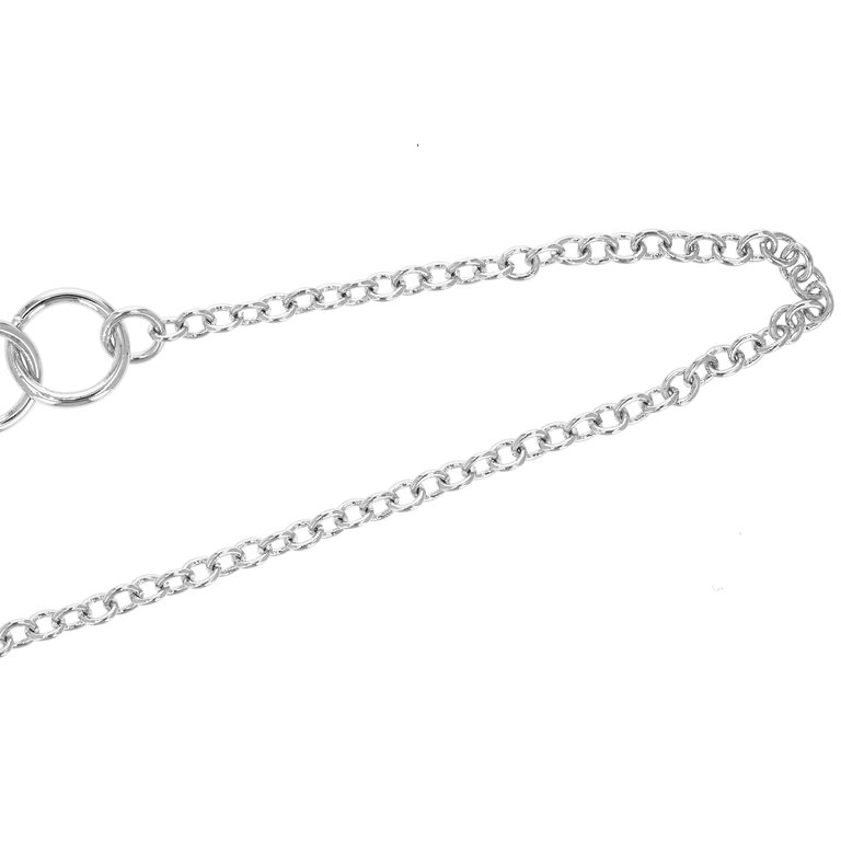 1/20 Cttw Diamond Charm Bracelet Brass With Rhodium Plating Butterfly Design
