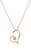1/20 Cttw Diamond Heart Pendant Necklace 14K Rose Gold With 18" Chain - 14k Rose Gold
