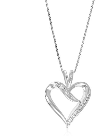 Vir Jewels 1/20 Cttw Diamond Pendant Necklace For Women, Lab Grown Diamond Heart Pendant Necklace - Length: 3/4", Width: 2/3" product