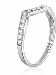 1/3 Cttw Diamond Wedding Enhancer Band For Women, SI1-SI2 Certified Round Diamond Wedding Enhancer Band In 14K White Gold, Size 5-8