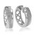 1/4 Cttw Diamond Hoop Earrings For Women, Round Lab Grown Diamond Earrings In .925 Sterling Silver, Prong Setting - Diamond: 64