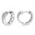 1/4 Cttw Diamond Hoop Earrings For Women, Round Lab Grown Diamond Earrings In .925 Sterling Silver, Prong Setting - Diamond: 64