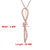 1/6 Cttw Diamond Knot Pendant in 14K White And Rose Gold With Chain