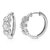 1 Cttw Diamond Hoop Earrings For Women, Round Lab Grown Diamond Earrings In .925 Sterling Silver, Prong Setting, 18 MM H x 6 MM W