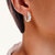 1 Cttw Diamond Hoop Earrings For Women, Round Lab Grown Diamond Earrings In .925 Sterling Silver, Prong Setting, 18 MM H x 6 MM W