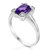 1.20 cttw Purple Amethyst Ring Solitaire Oval .925 Sterling Silver 9 x 7 MM