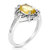 1.60 Cttw Citrine Ring .925 Sterling Silver With Rhodium Plating Oval Shape - width 14 mm  - Silver