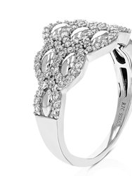 2/3 Cttw Diamond Engagement Ring For Women, Round Lab Grown Diamond Ring In 0.925 Sterling Silver, Prong Setting