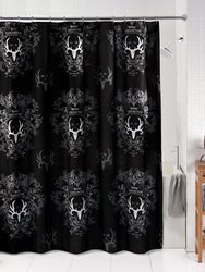 Black Shower Curtain, Measure 72" X 72" Inch, Fabric Shower Curtain for Bathroom, Stalls, and Bathtubs, Easy Care, Machine Washable Bath Curtain - Black