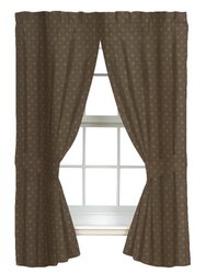 Blue Ridge Trading Whitetail Dreams, Nature Design 42" x 87'' Inches, Perfect Animal Themed Drapes for Bedroom, Kitchen, Living Room & Farmhouse - Dark Brown