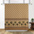 Kona Tropical Shower Curtain for Bathroom, 72" x 72" Inches Water Resistant Curtains for Bathroom, Stalls and Bathtubs, Brown