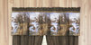 VISI-ONE Blue Ridge Trading Duck Approach Valance 21" x 63" Inches, Brown Window Treatments For Kitchen, Living Room, Indoor & Outdoor Décor  - Brown