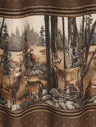 Visi-One Whitetail Dream Shower Curtain, Cotton Fabric Shower Curtains 72" x 72", Water Resistant Curtains for Bathroom, Stalls, and Bathtubs