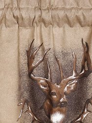 Whitetail Ridge Valance 21" x 63'' Inches, Animal Theme Valance Curtain for Bedroom, Kitchen, Living Room & Farmhouse, Perfect for Indoor & Outdoor