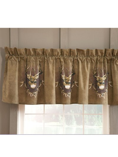 Visi-One Whitetail Ridge Valance 21" x 63'' Inches, Animal Theme Valance Curtain for Bedroom, Kitchen, Living Room & Farmhouse, Perfect for Indoor & Outdoor product