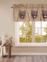 Whitetail Ridge Valance 21" x 63'' Inches, Animal Theme Valance Curtain for Bedroom, Kitchen, Living Room & Farmhouse, Perfect for Indoor & Outdoor