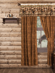 Wild Horses Valance 88" x 18'' Inches, Animal Theme Valance Curtain for Bedroom, Kitchen, Living Room & Farmhouse, Perfect for Indoor & Outdoor Décor - Brown
